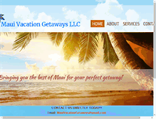 Tablet Screenshot of mauivacationgetaways.com